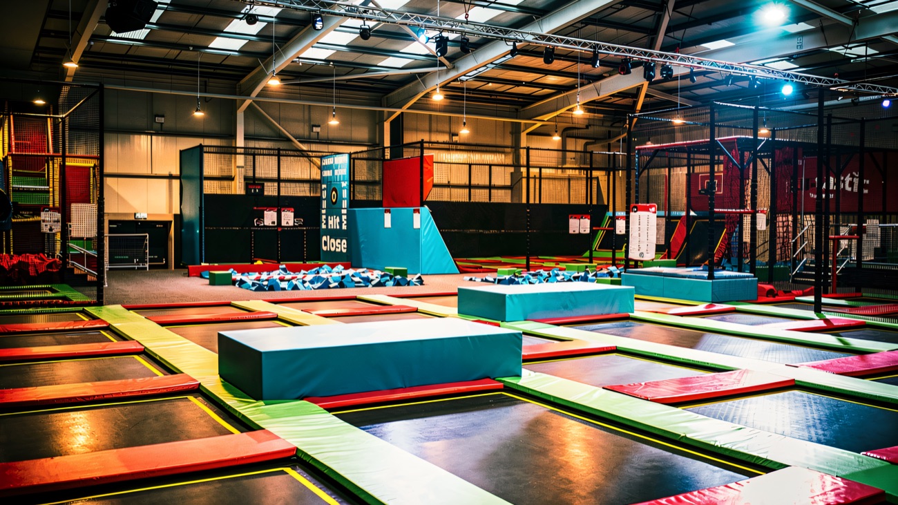 The main trampoline arena