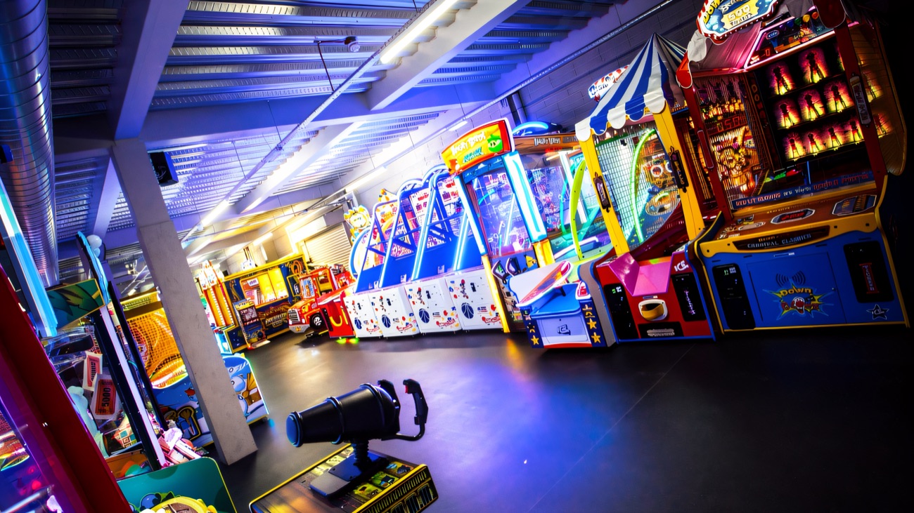The arcade floor