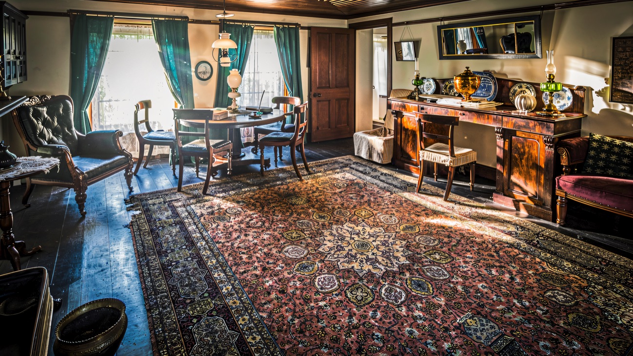 The restored Victorian parlour