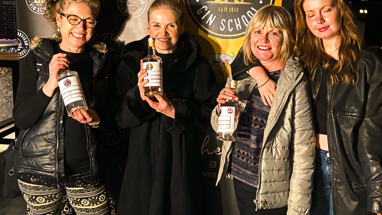 Belfast Artisan gin by candlelight
