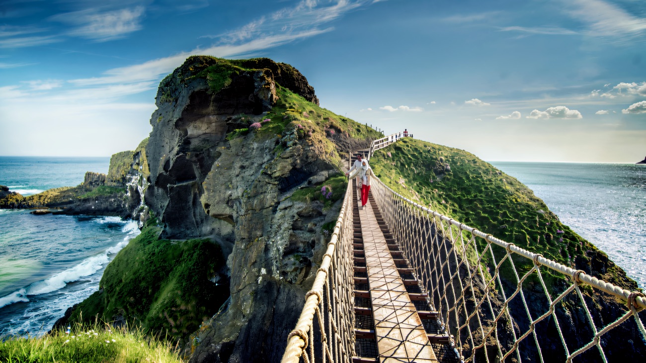 The Carrick-a-Rede rope bridge