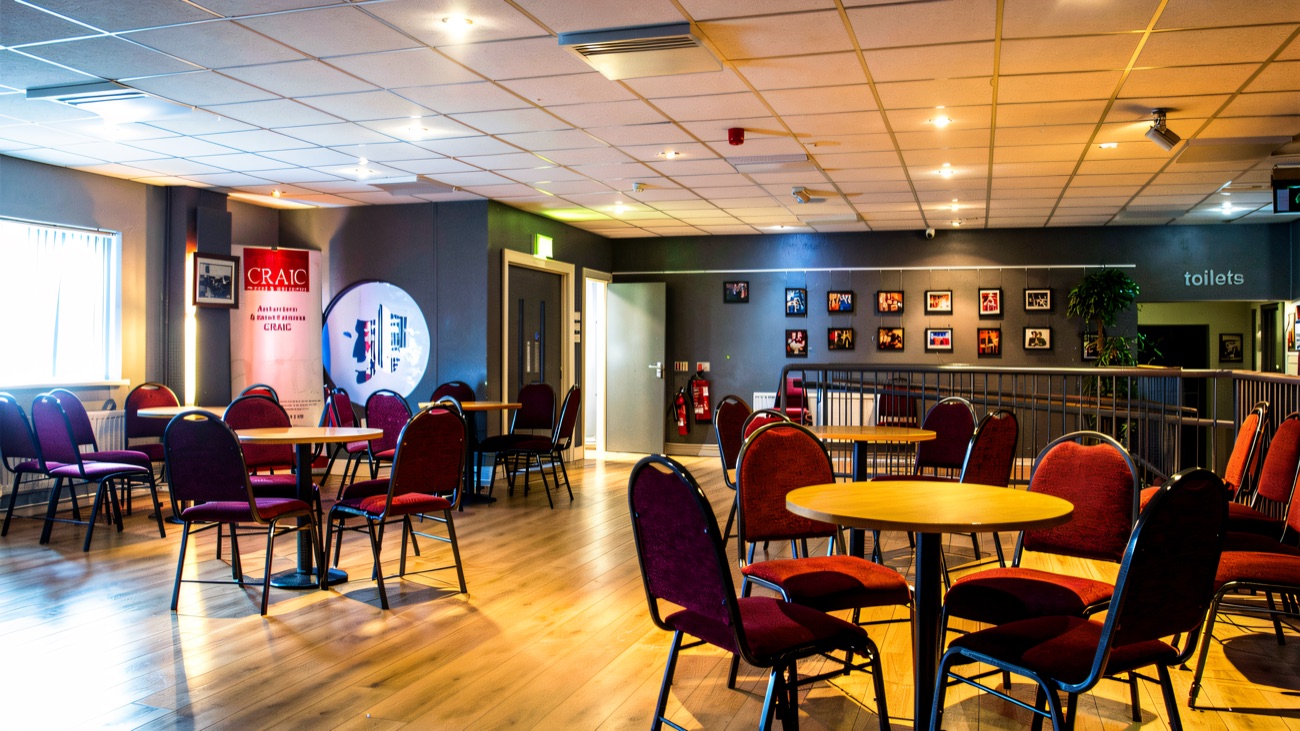The arts centre foyer and cafe area