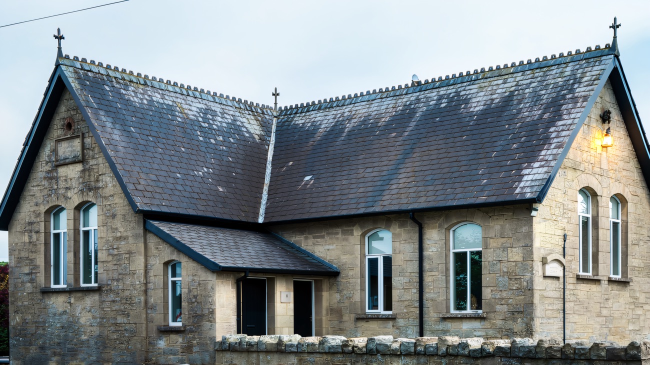 The heritage centre, housed in Donaghmore's old stone schoolhouse.