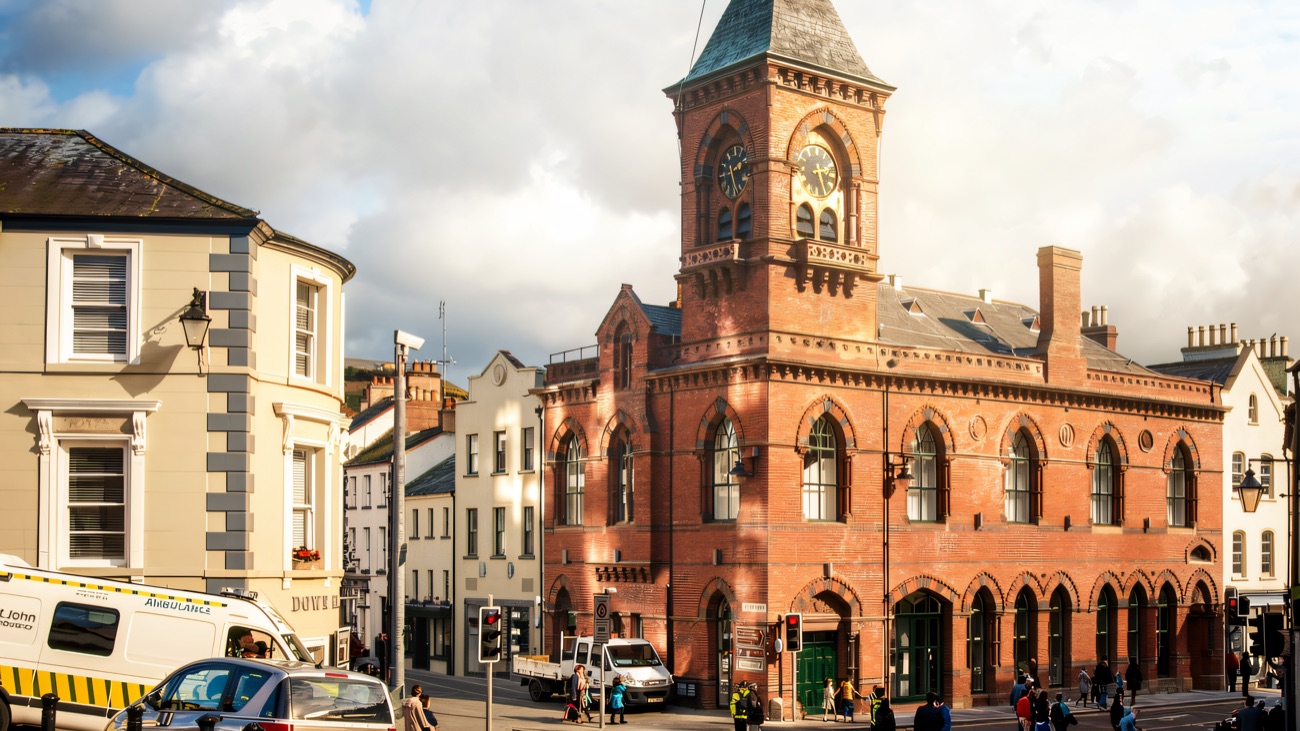 The centre on its busy town-centre corner