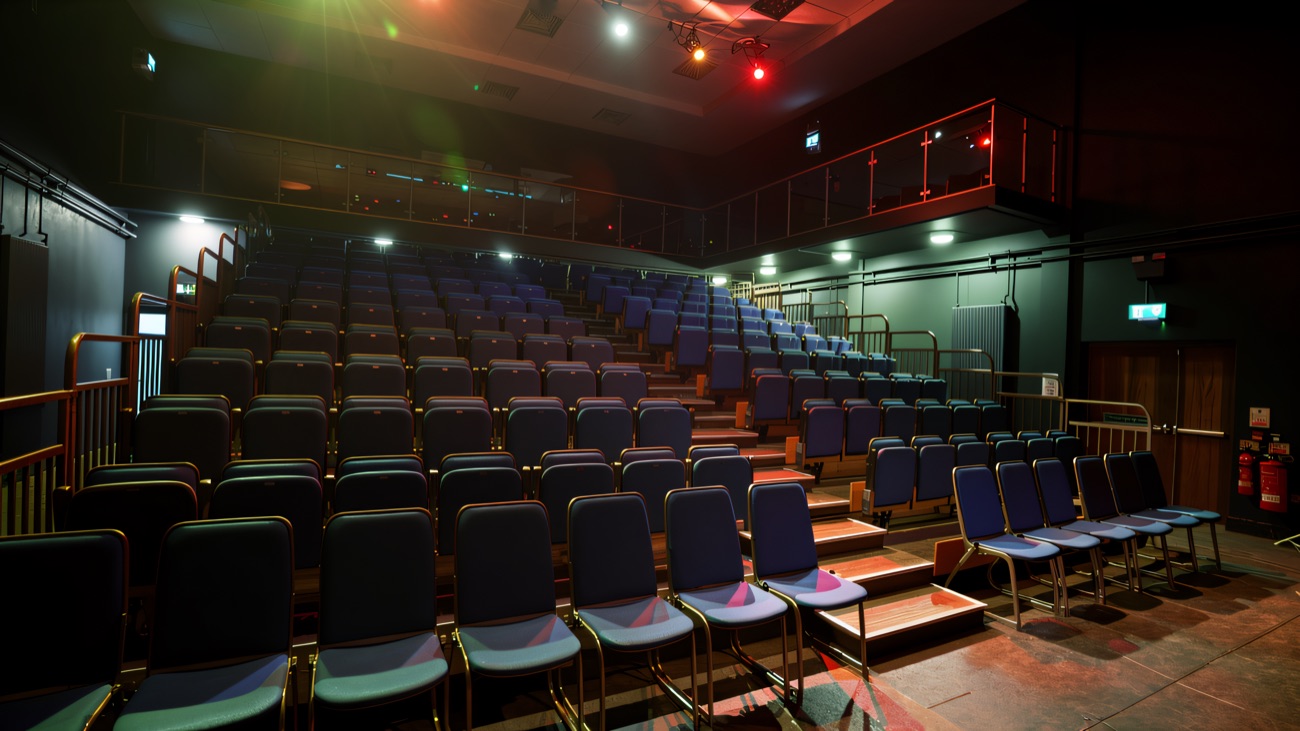 The intimate theatre and studio space