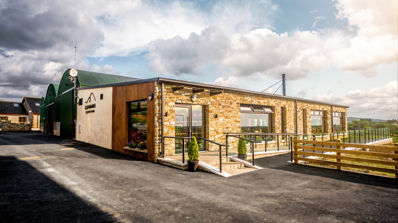 The stone-and-timber Glenshane Country Farm visitor building and tea room