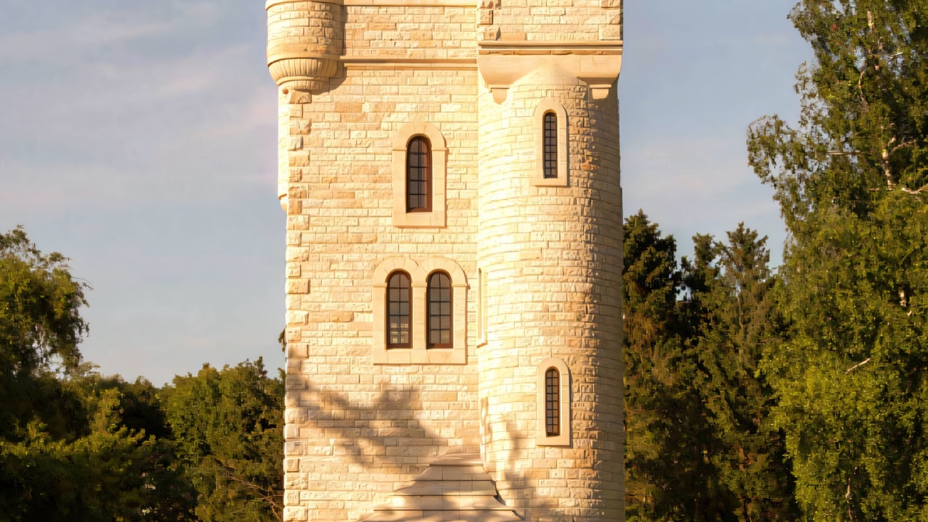 The Ulster Memorial Tower at Thiepval on the Somme, a replica of Helen's Tower