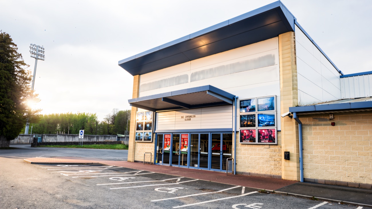 The cinema front on Factory Road