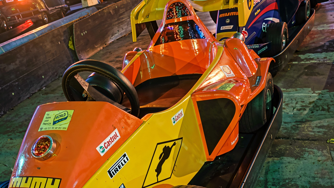 A bright grand-prix styled kart in the Kartsport line-up