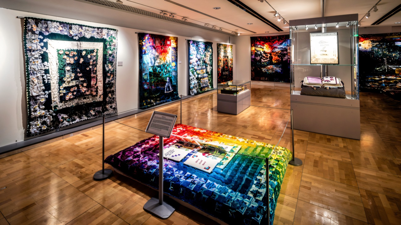 A textile exhibition on show