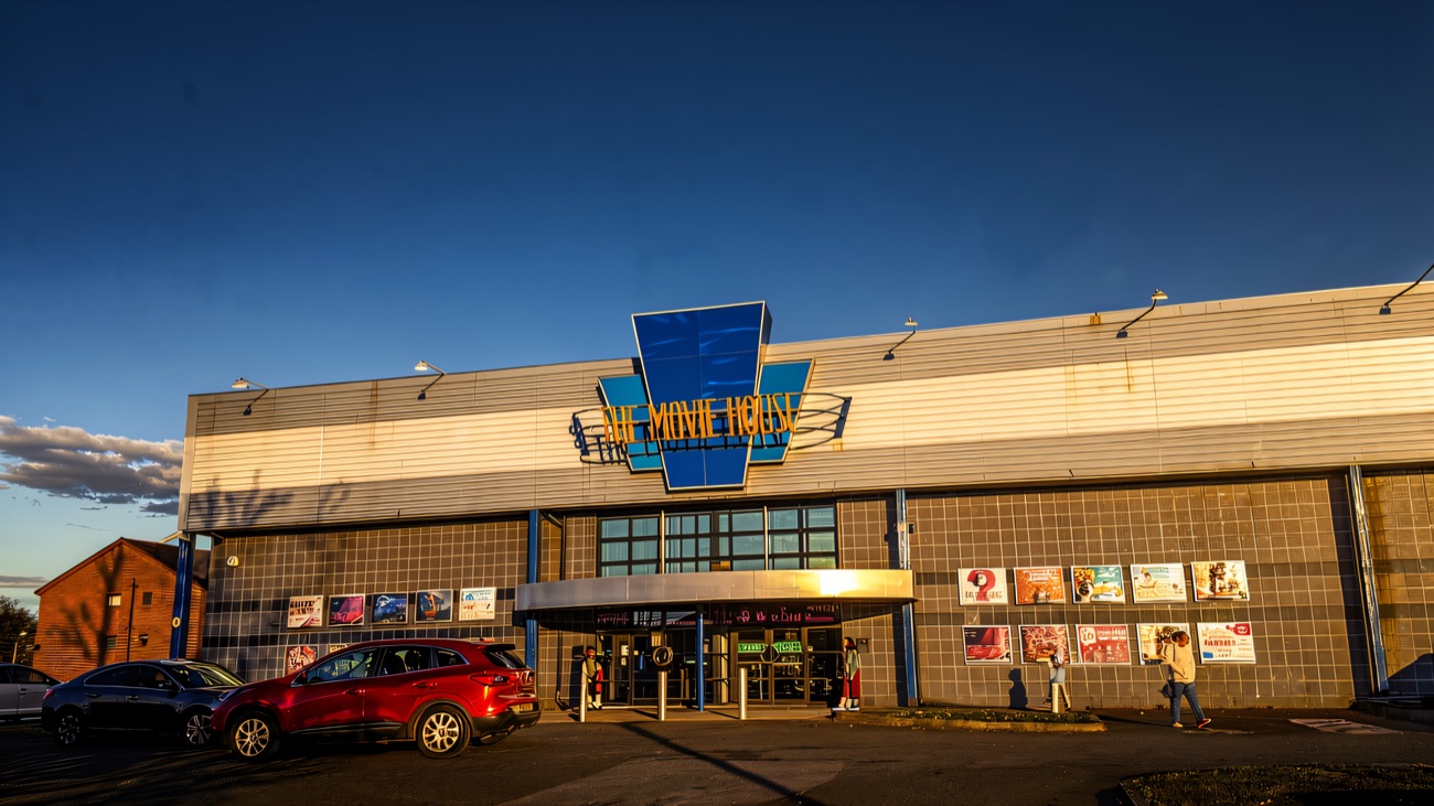 The blue frontage on Glenwell Road