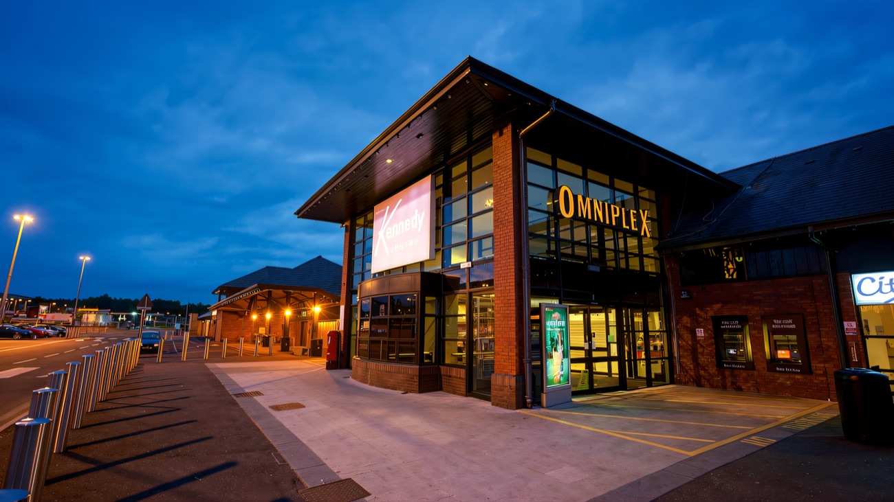 The Kennedy Centre entrance at dusk
