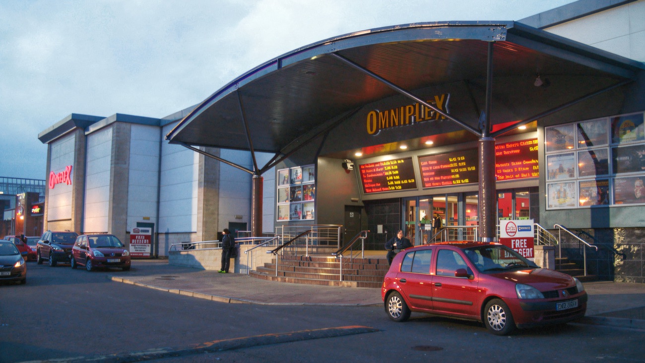 The cinema frontage at Lisburn Leisure Park