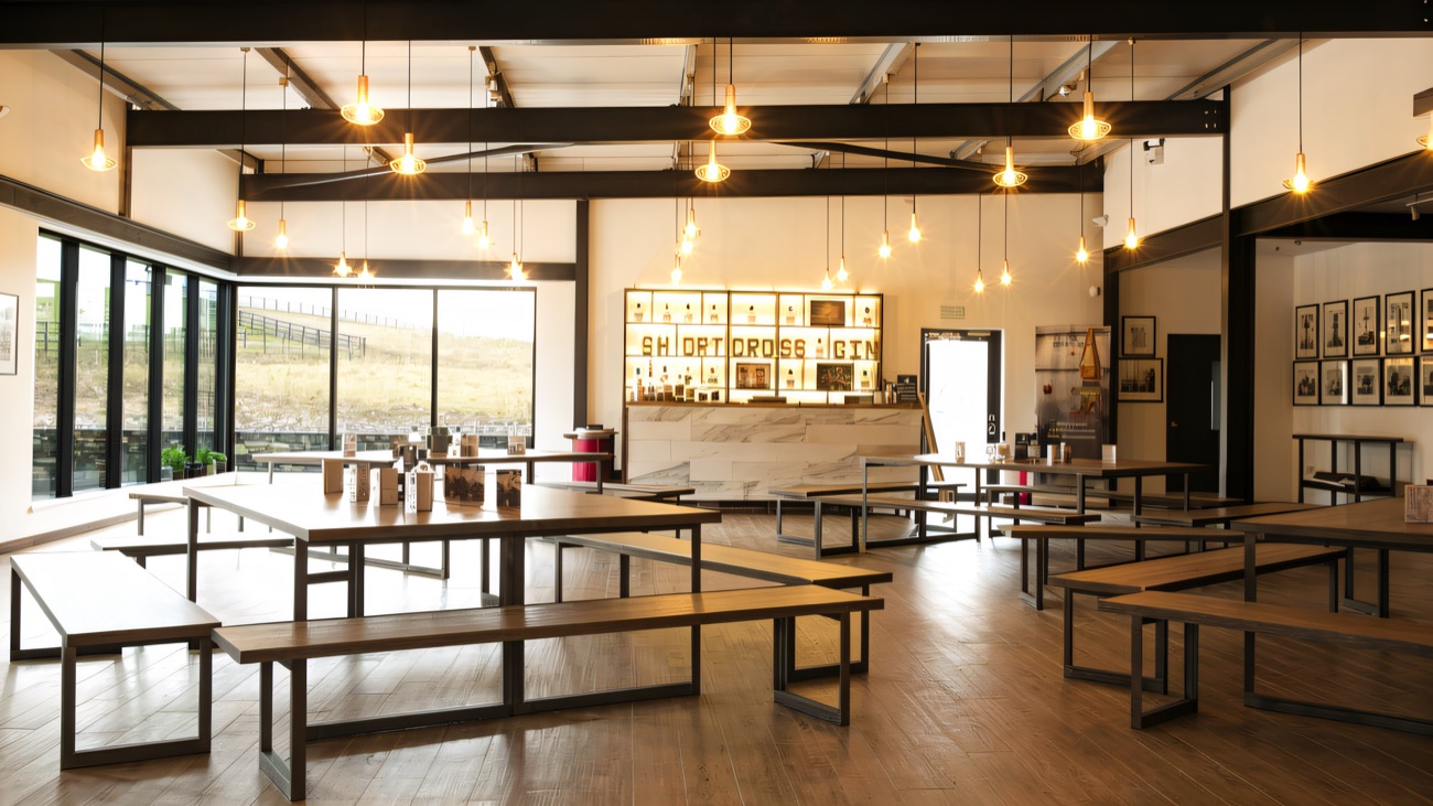 The Shortcross Gin tasting room