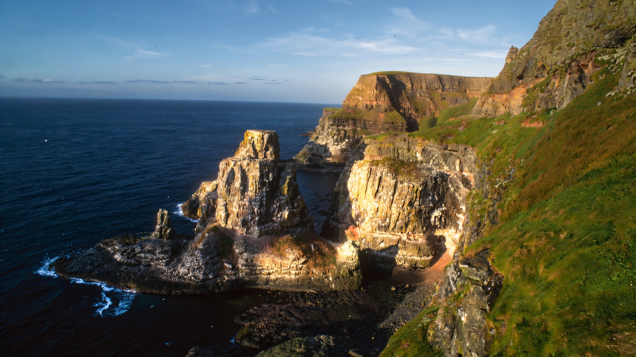 The seastacks and seabird cliffs that make Rathlin a wildlife wonder