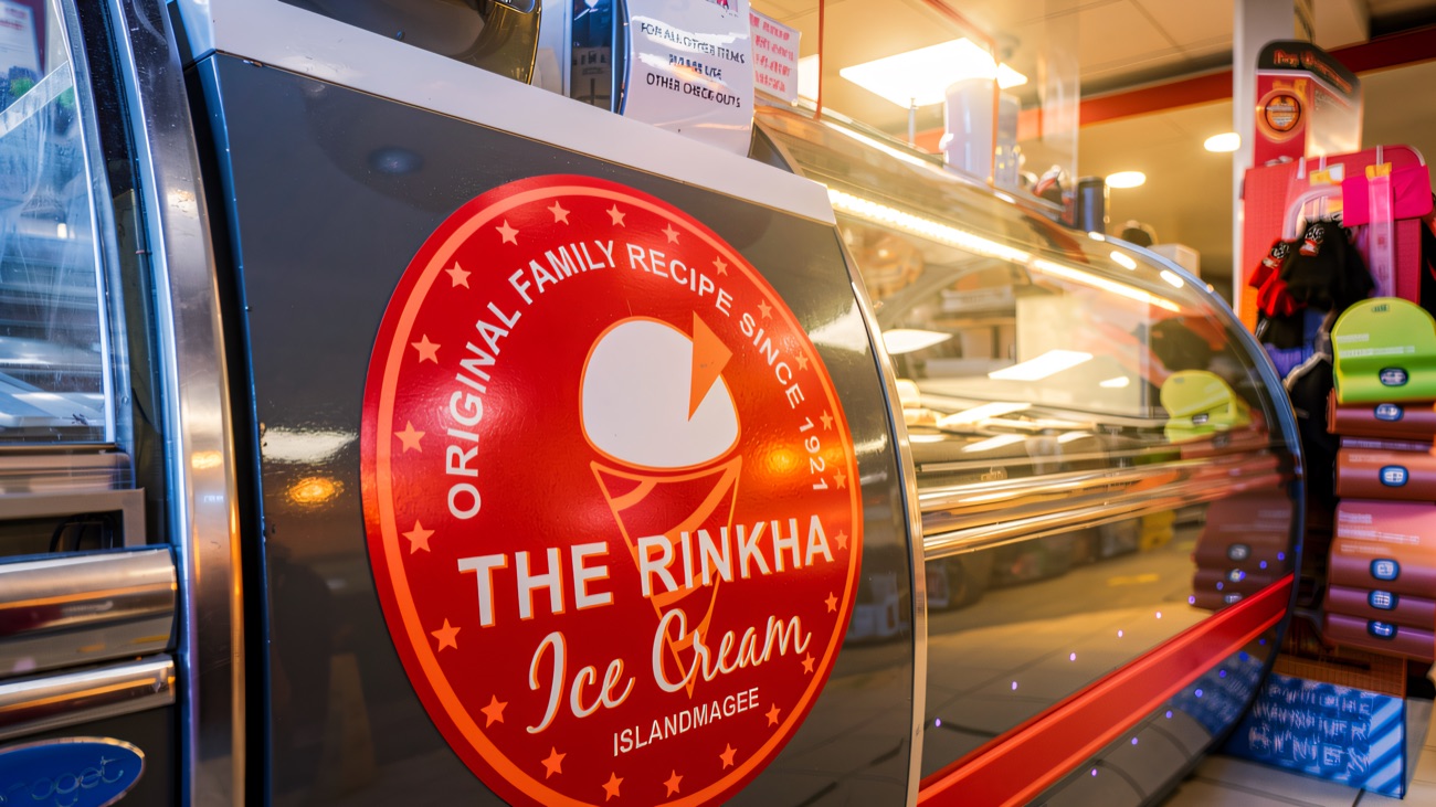 The Rinkha's original family-recipe ice cream, made since 1921