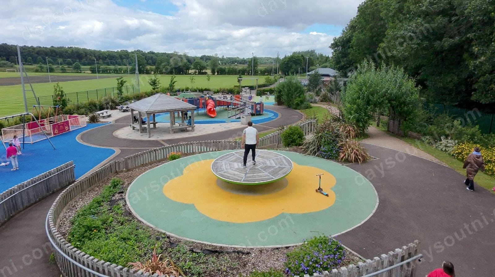 Roe Mill Play Park from above