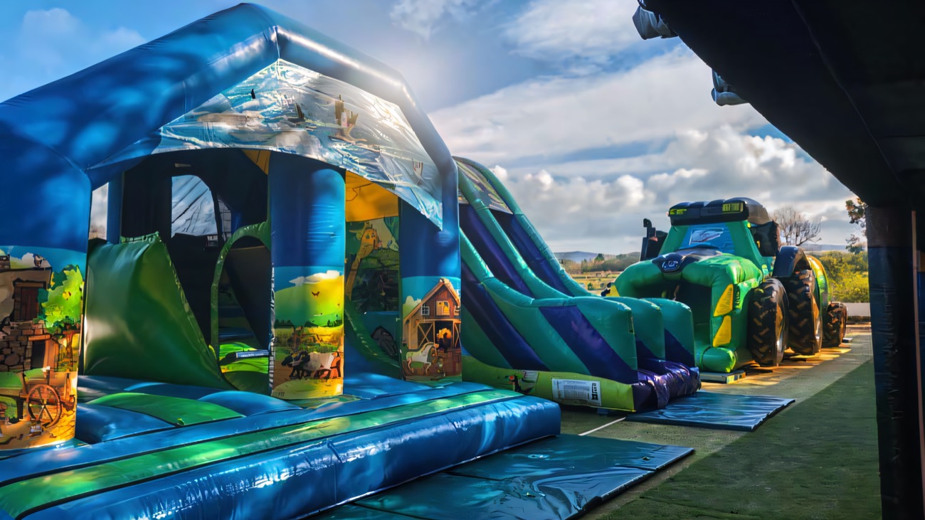Bouncy castles and inflatable slides