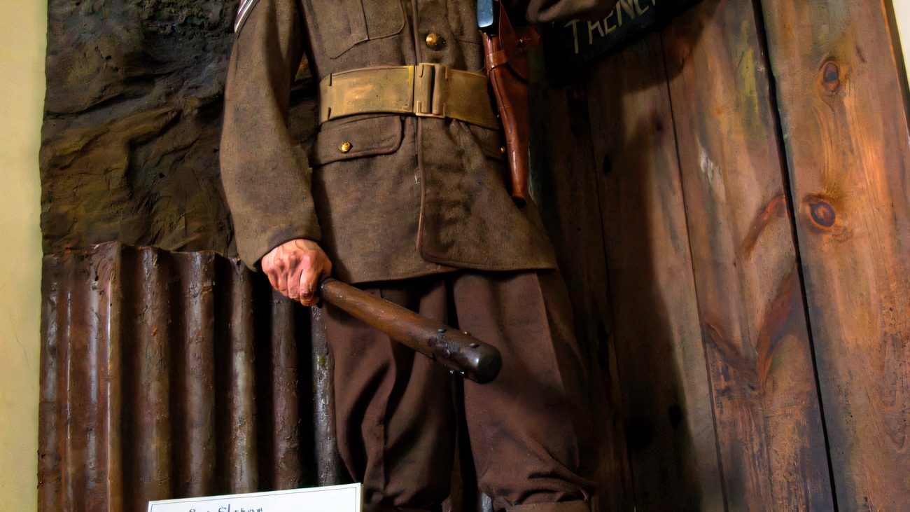 The First World War trench display