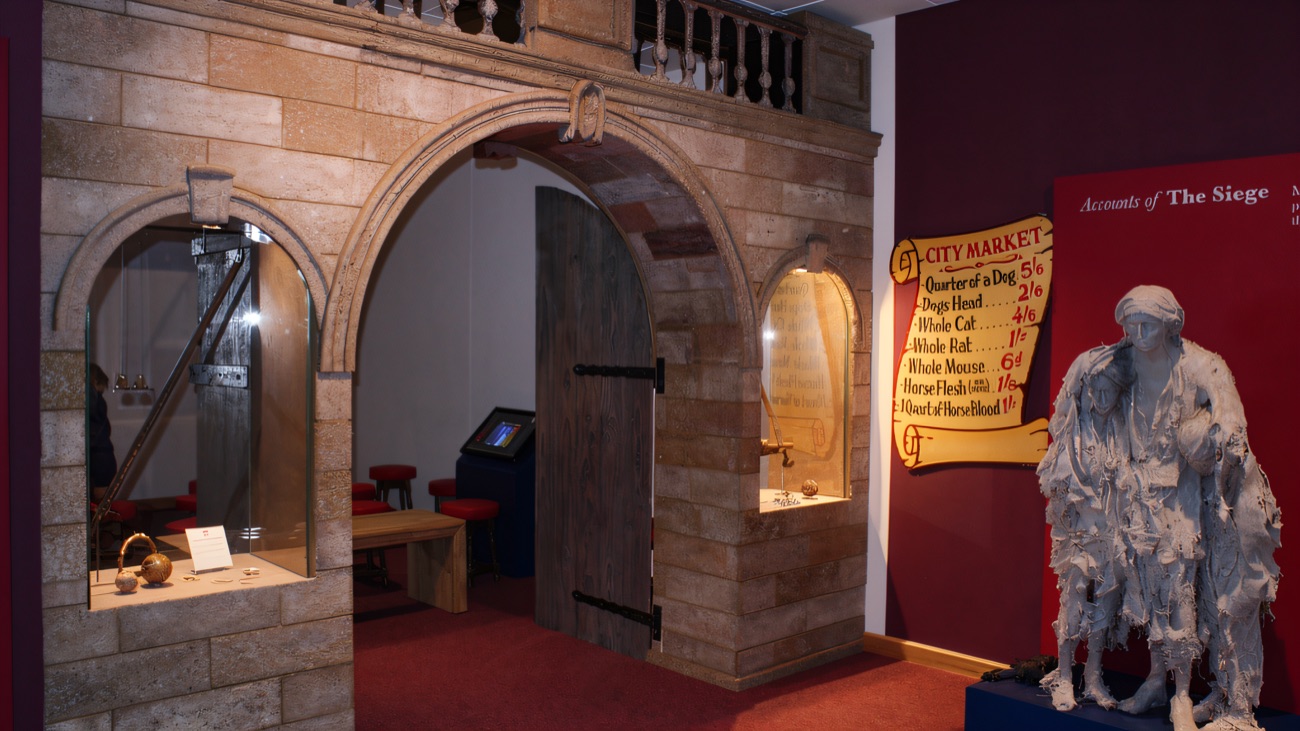 Inside the siege galleries