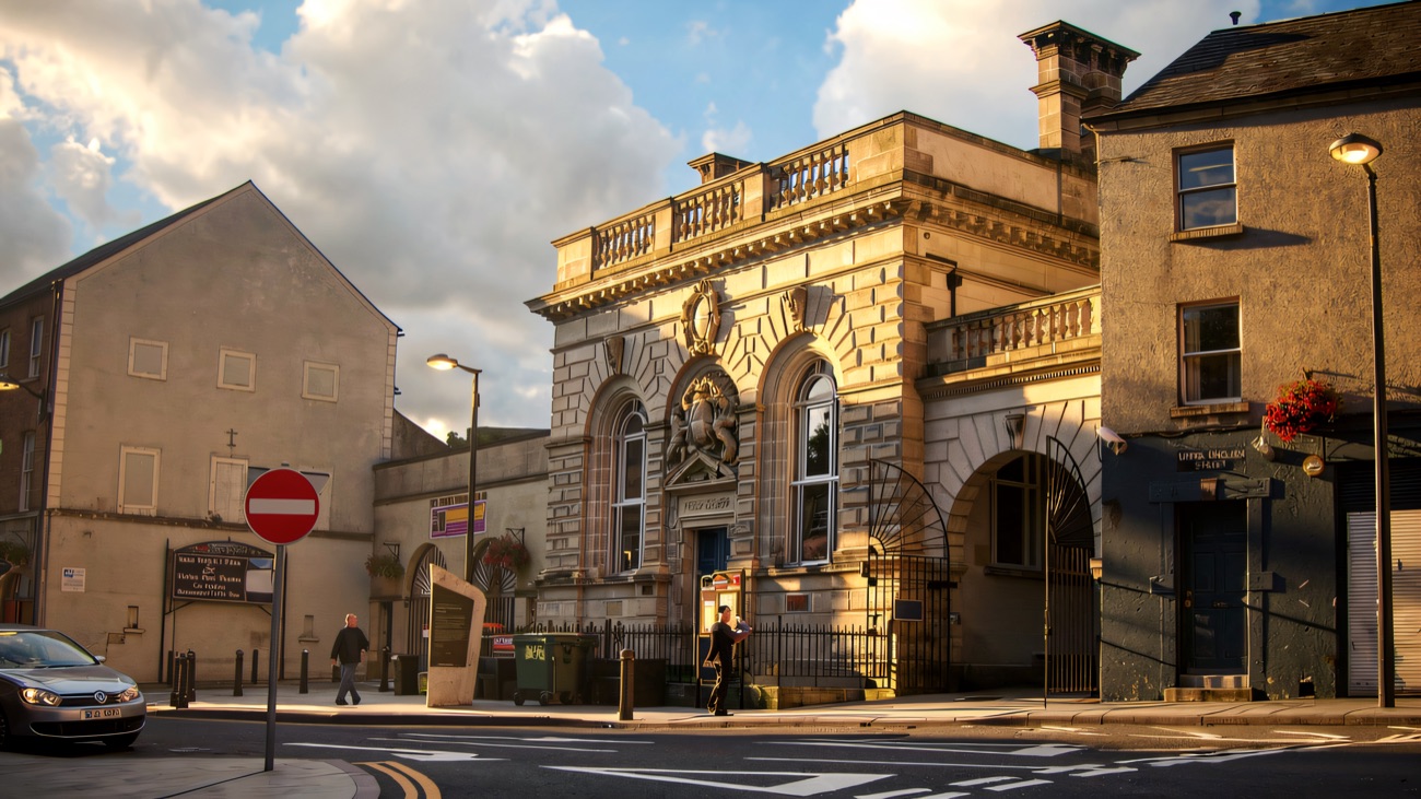 The Trian building on Armagh's English Street, home to the visitor complex.