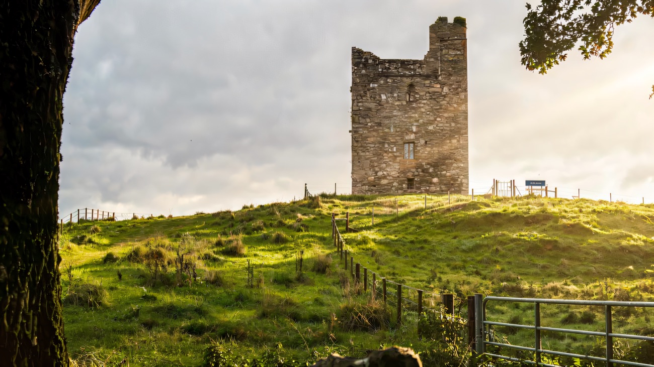 The tower on the walk from Castle Ward