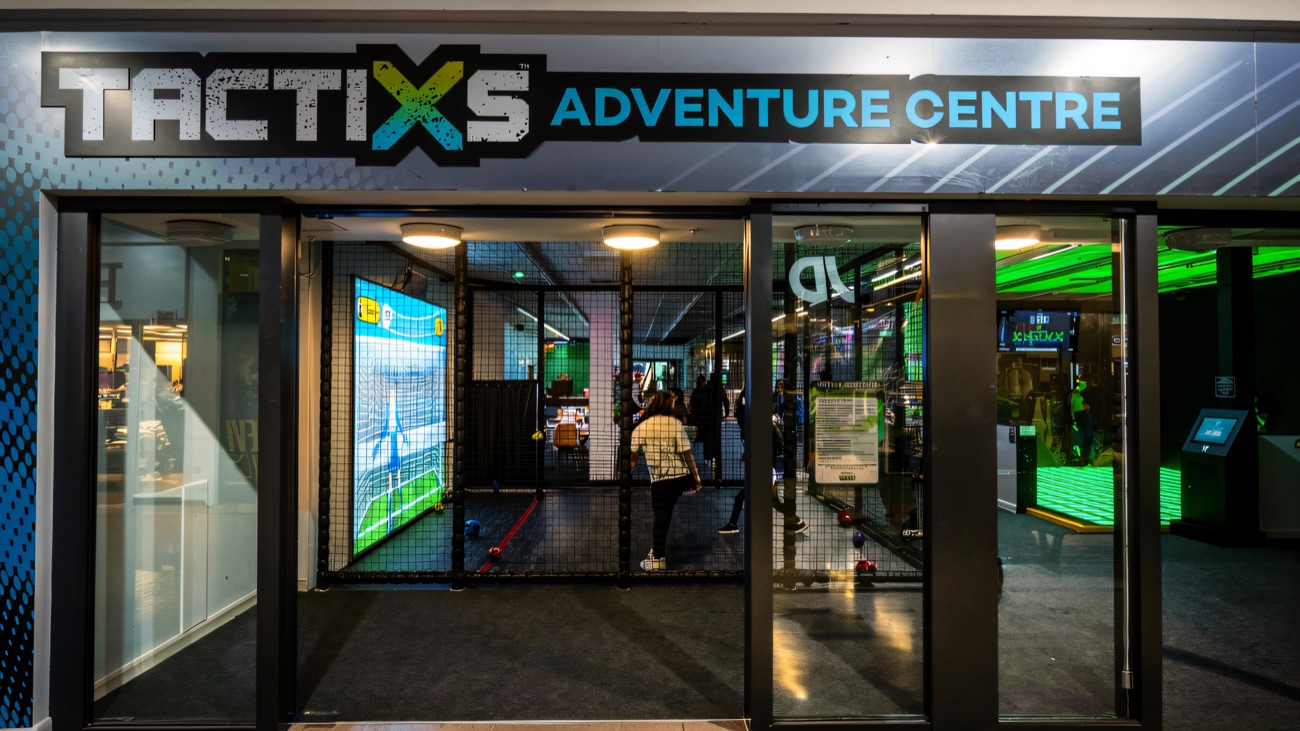 Through the doors into the Tactixs adventure arena