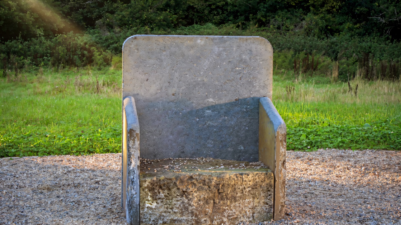 A stone inauguration chair recalls where the O'Neills were once proclaimed lords of Tyrone.